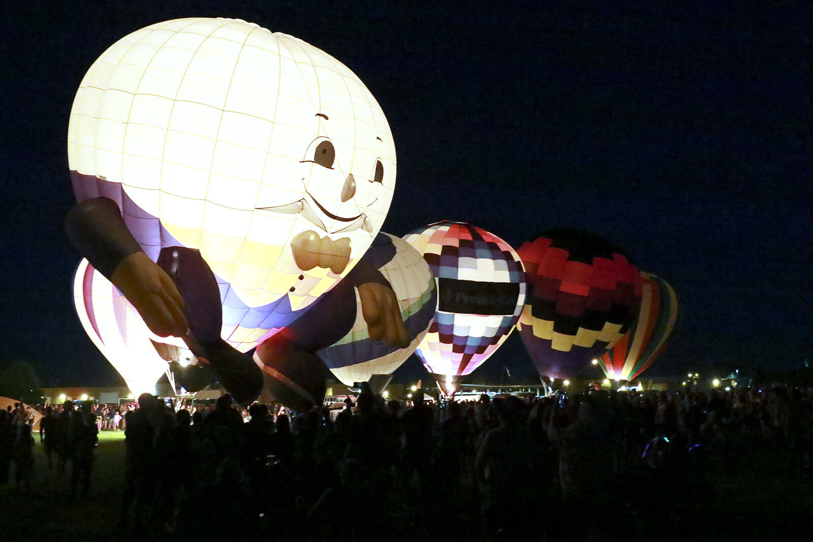 Brilliant brightest: owner Rich Lawhorn took his Humpty Dumpty balloon around the world
